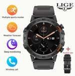 Smartwatch męski, inteligentny zegarek, bezprzewodowe rozmowy.