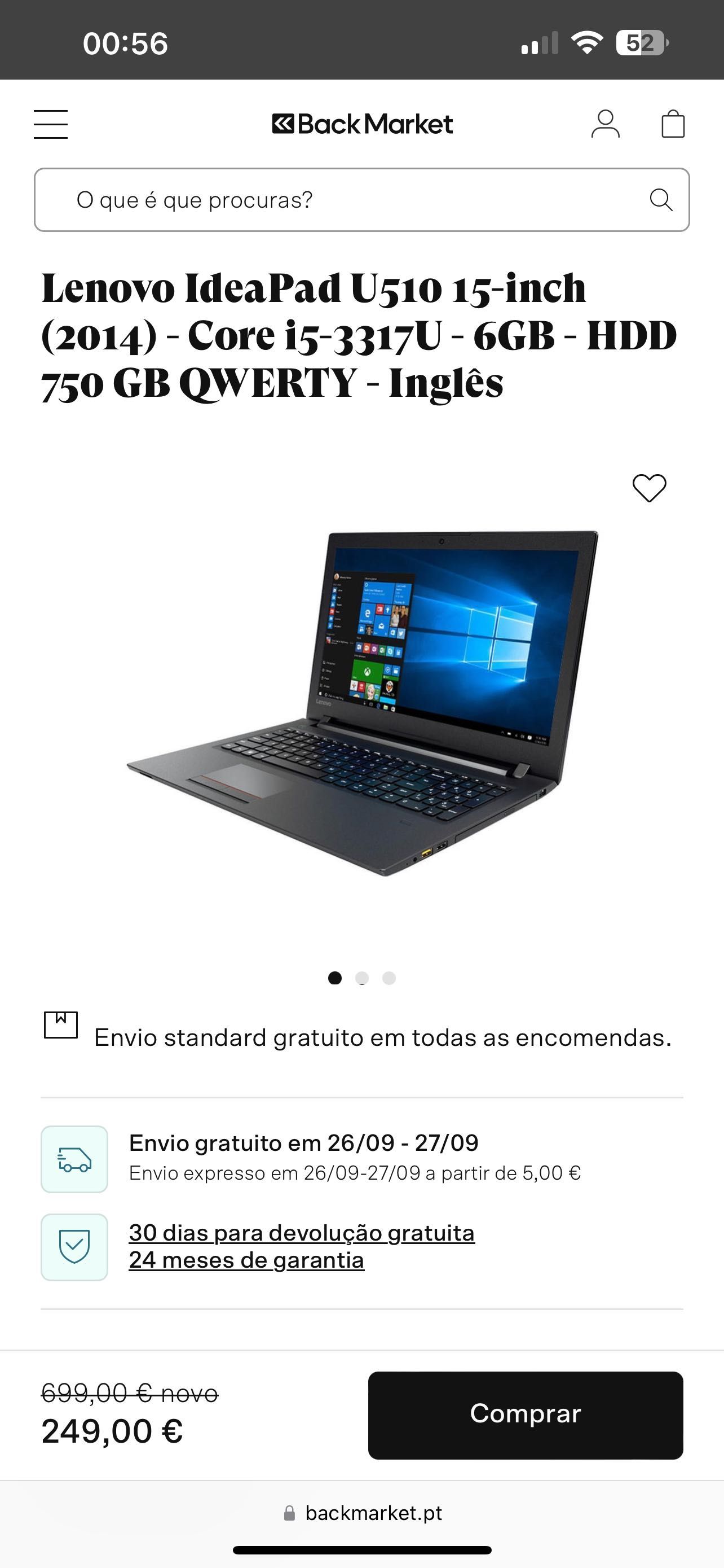 Portátil Lenovo Ideapad 100-15IBD