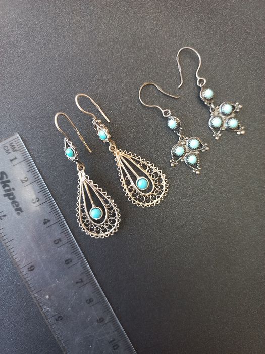 Серьги серебро 875проба звезда