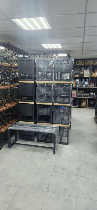 Ковані лавки з спинкою та без