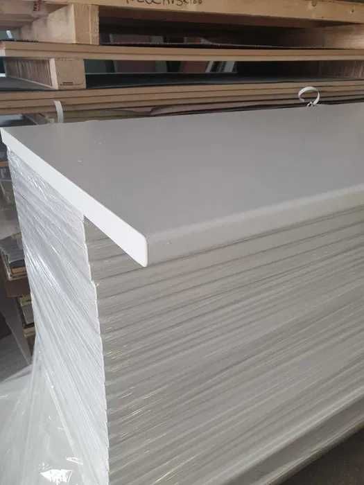 Blat 165x60cm gr28mm Biały Perlisty Oklejone krawędzie biurko/kuchnia