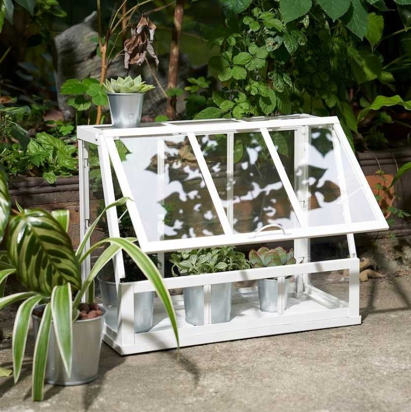 Szklarnia mini szklarenka Gustowna Ładna Pojemna dla roślin ozdób IKEA