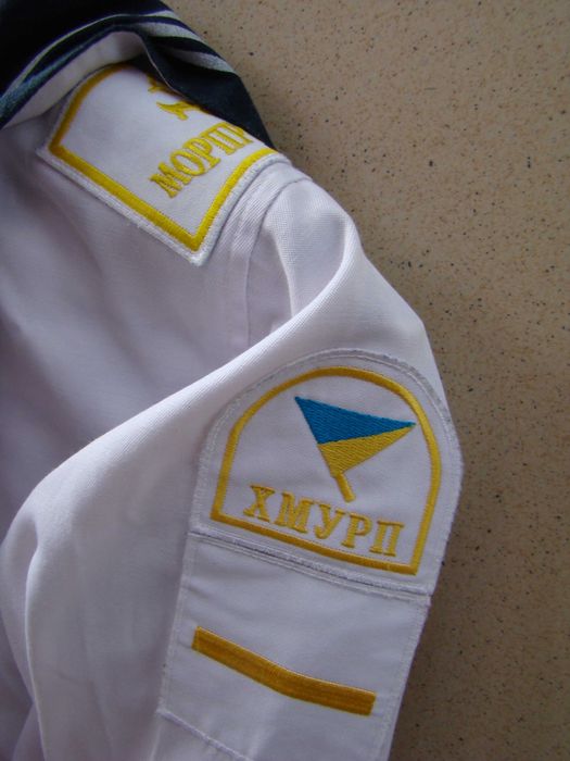 Фланка с гюйсом и тельняшка курсанта 1 курса ХМУРП.