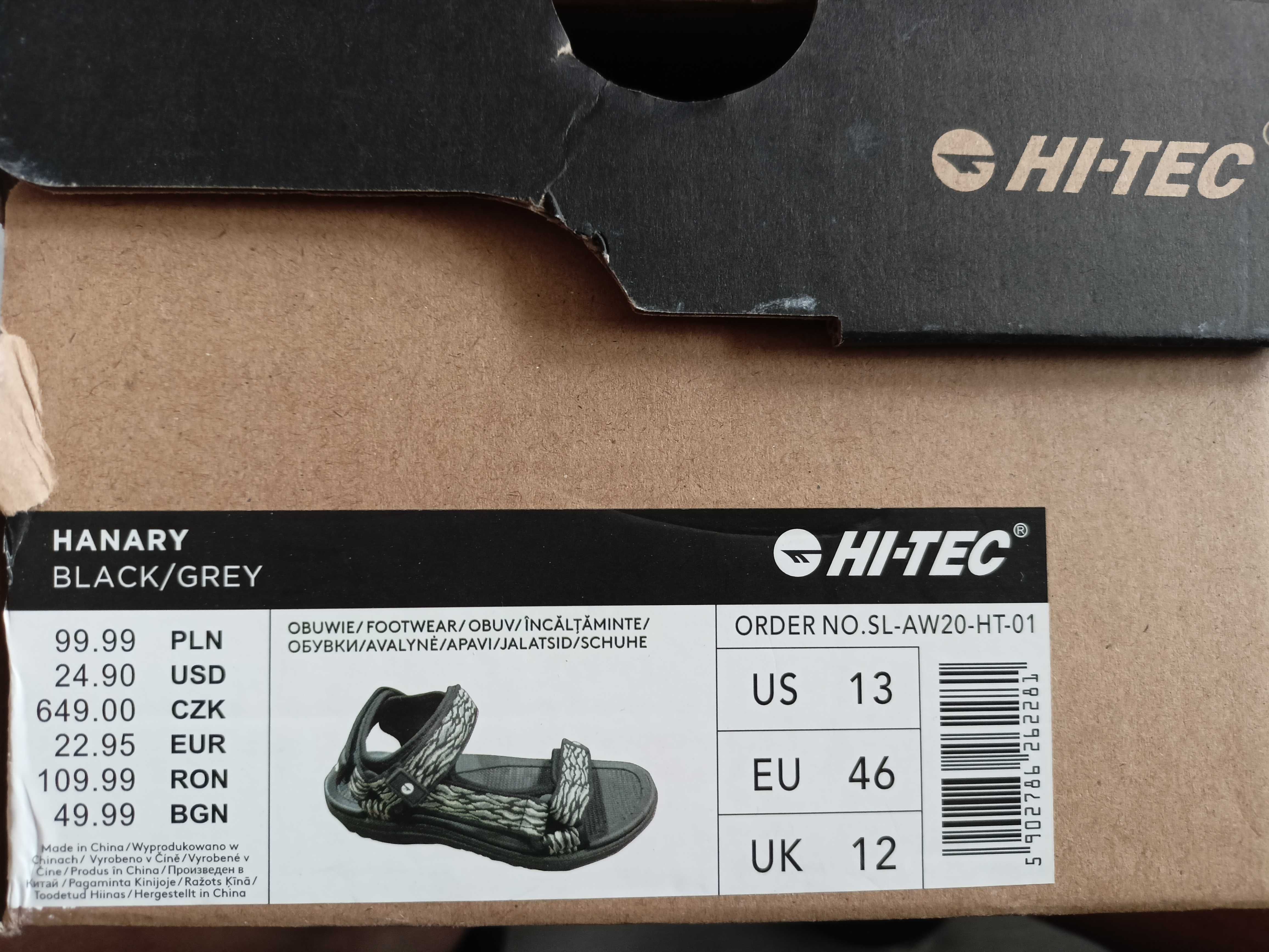 Nowe sandały HI-TEC, rozmiar 46