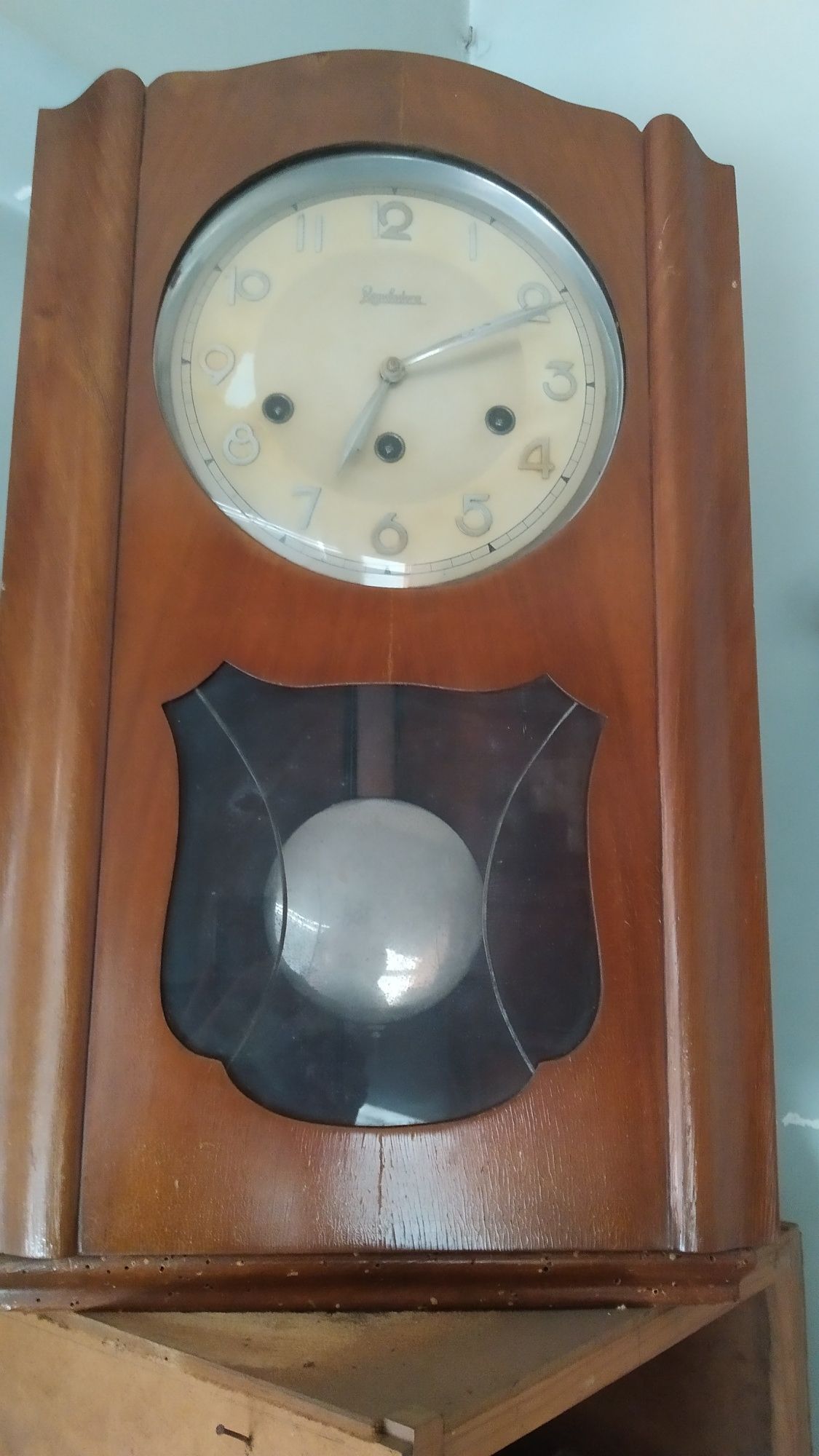 Relógio antigo da Reguladora a corda com 22x11,5 cm -  ÚLTIMOS DIAS