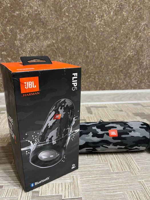 Колонка портативна JBL Flip 5, колір Camo, камуфляж