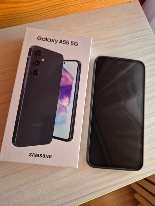 Samsung A55 5G na gwarancji + akcesoria