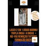Laser diodo tripla onda depilação  + Nd-Yag Remoção tatuagens + Cursos