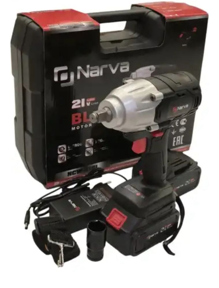 Аккумуляторный ударный гайковерт NARVA NCW-21BL ударный