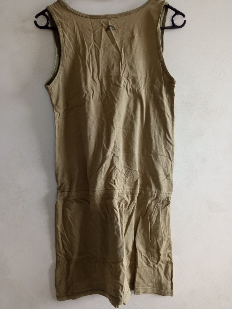 Bawełniana sukienka letnia r. XS khaki flaming Pulp