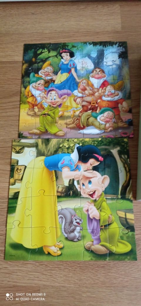 Puzzle Królewna Śnieżka i siedmiu krasnoludków