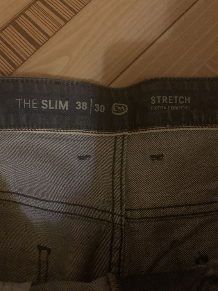 Jeansowe spodnie meskie C&A the slom