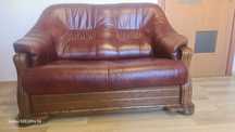 Sofa kanapa 2f skóra naturalna