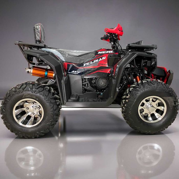 DUŻY QUAD 250cc Pelikan Nero // Wyciągarka hak alufelgi raty dostawa