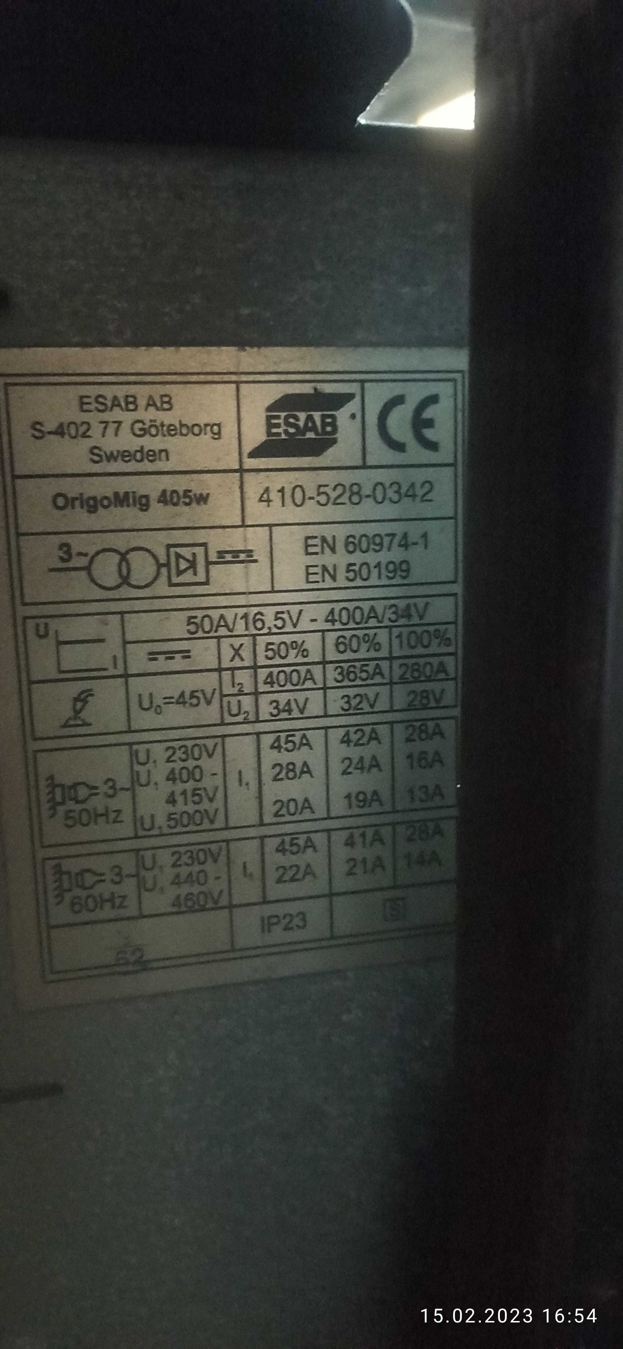 Spawarka Esab 405 W