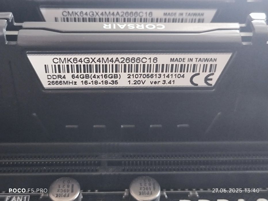 Комплект материнська плата Asus X99-S + i7-5820K+DDR4 64Gb