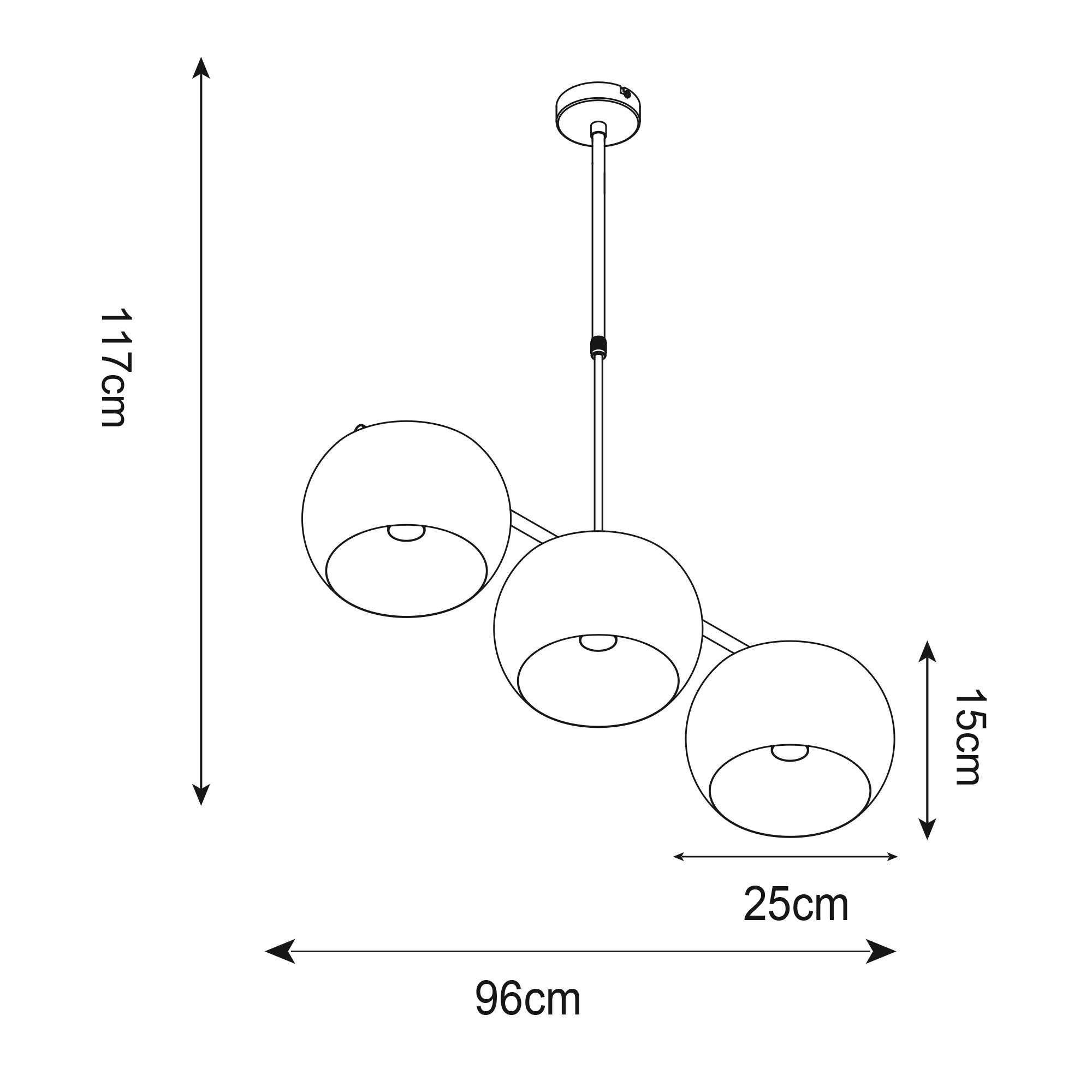 Elegancka lampa wisząca Sillo