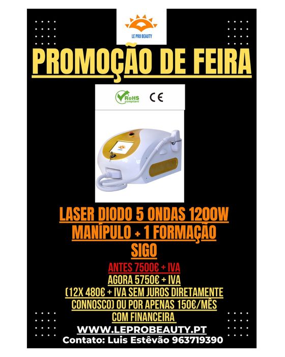 Laser diodo 4 ondas + 2 anos garantia + Curso Dgert