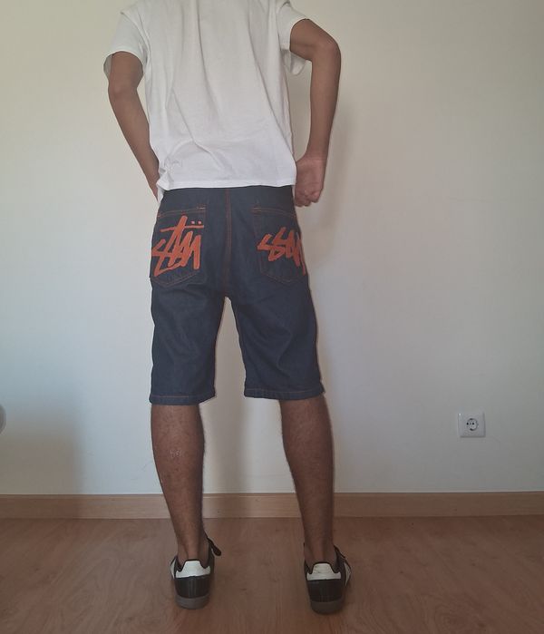 Calções Stussy azuis escuros