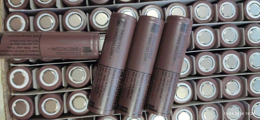 Новий високотоковий акумулятор LG INRHG2 18650 3000 мАч 20А. LG 18650