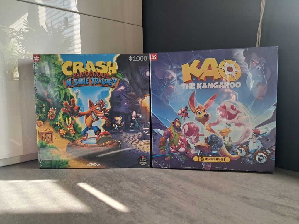Gra Kangurek Kao + Puzzle Crash Bandicoot N. Sane Trilogy. Nowe