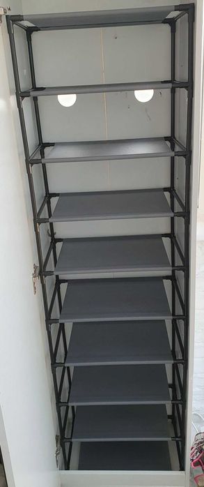 Przechowywanie dom 10 poziomów na pudełka wysokie szary