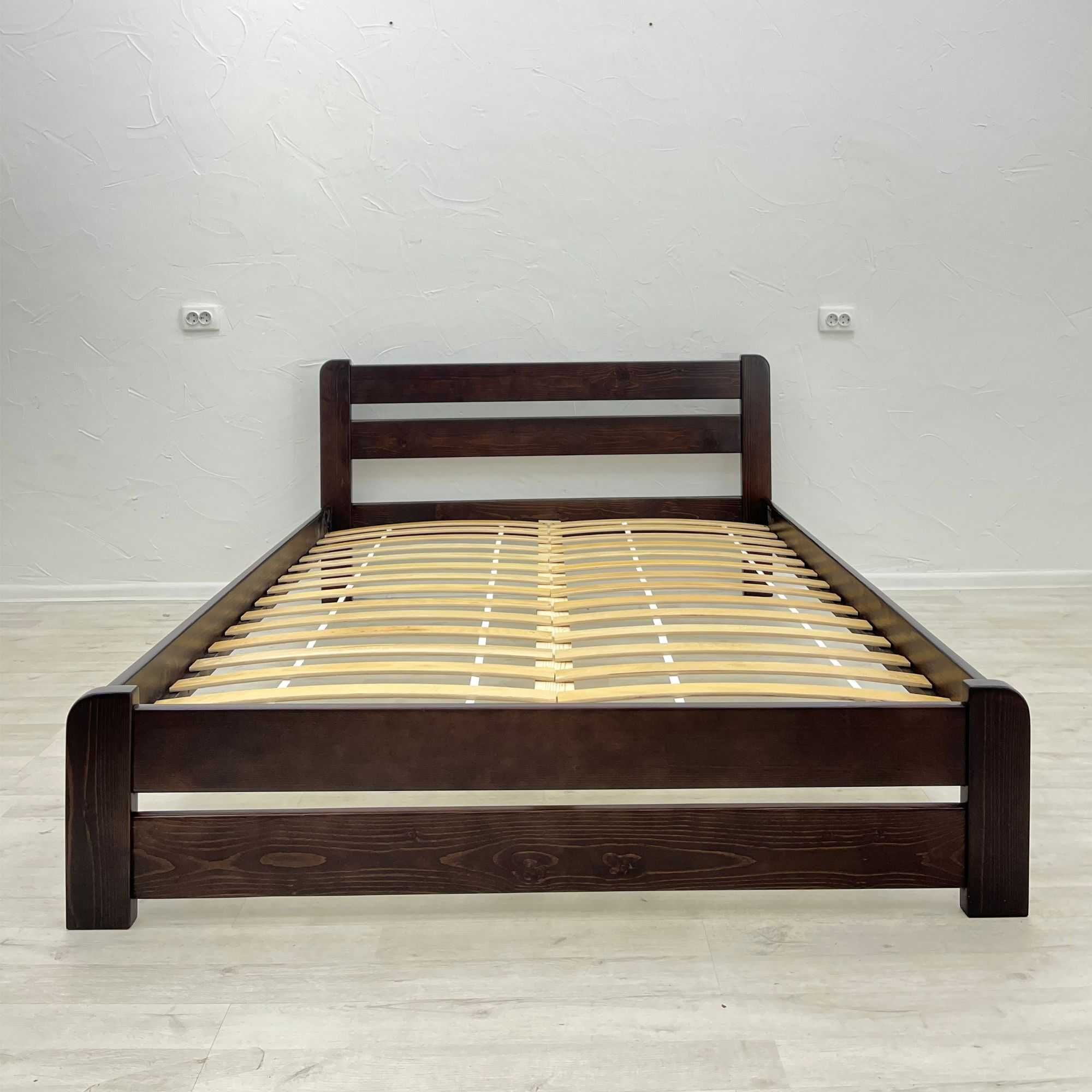 Ліжко з посилені ламелі масивне дерев'яне міцне односпальне двоспальне