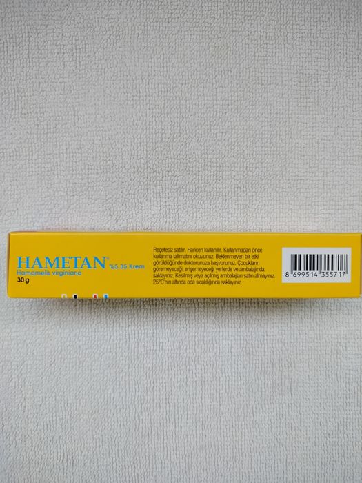 Hametan orginalny krem z Turcji -30g  żółty