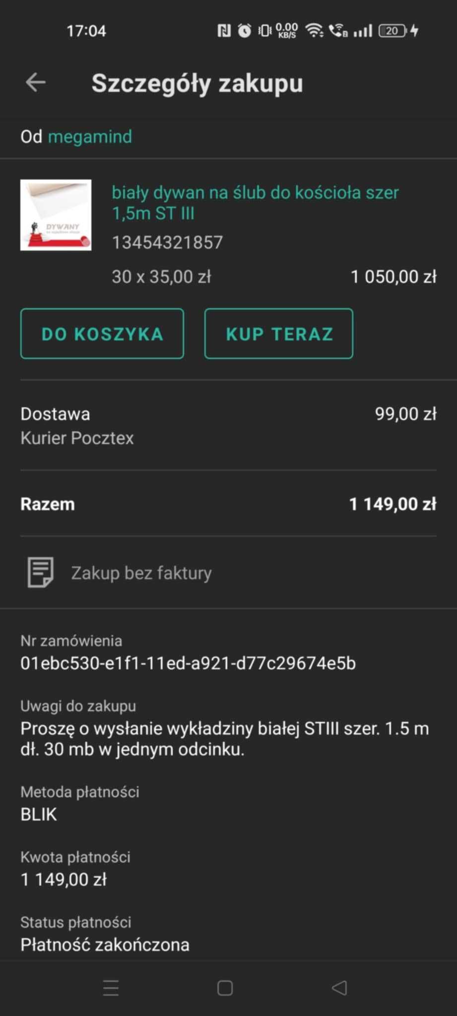 Biały dywan do ślubu