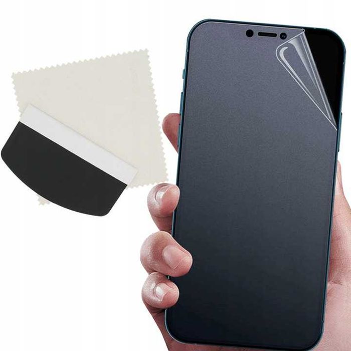 Szkło hybrydowe Folia Matowa iPhone 13 Mini Max Pro Montaż Gratis Wawa