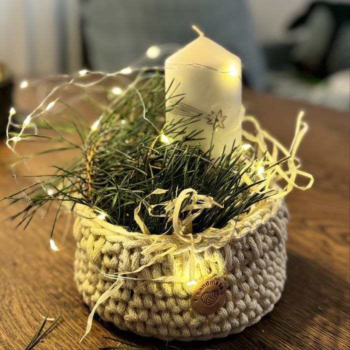 Bawełniane koszyki handmade