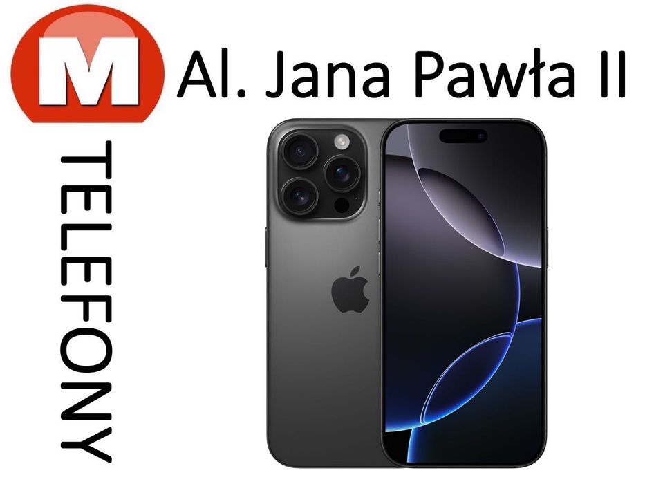 iPhone 16 Pro Max 512GB Black Titanium AL JANA PAWŁA