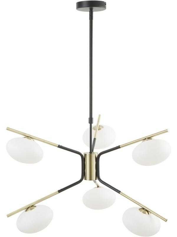 Designerska  lampa wisząca Guna Ø70cm metal szkło