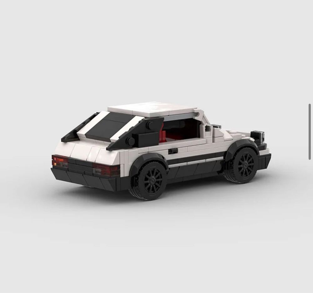 Auto autko samochód model z klocków na wzór LEGO Toyota Trueno AE86