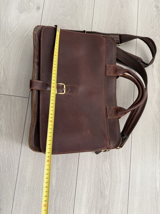 Шкіряний портфель з натуральної шкіри