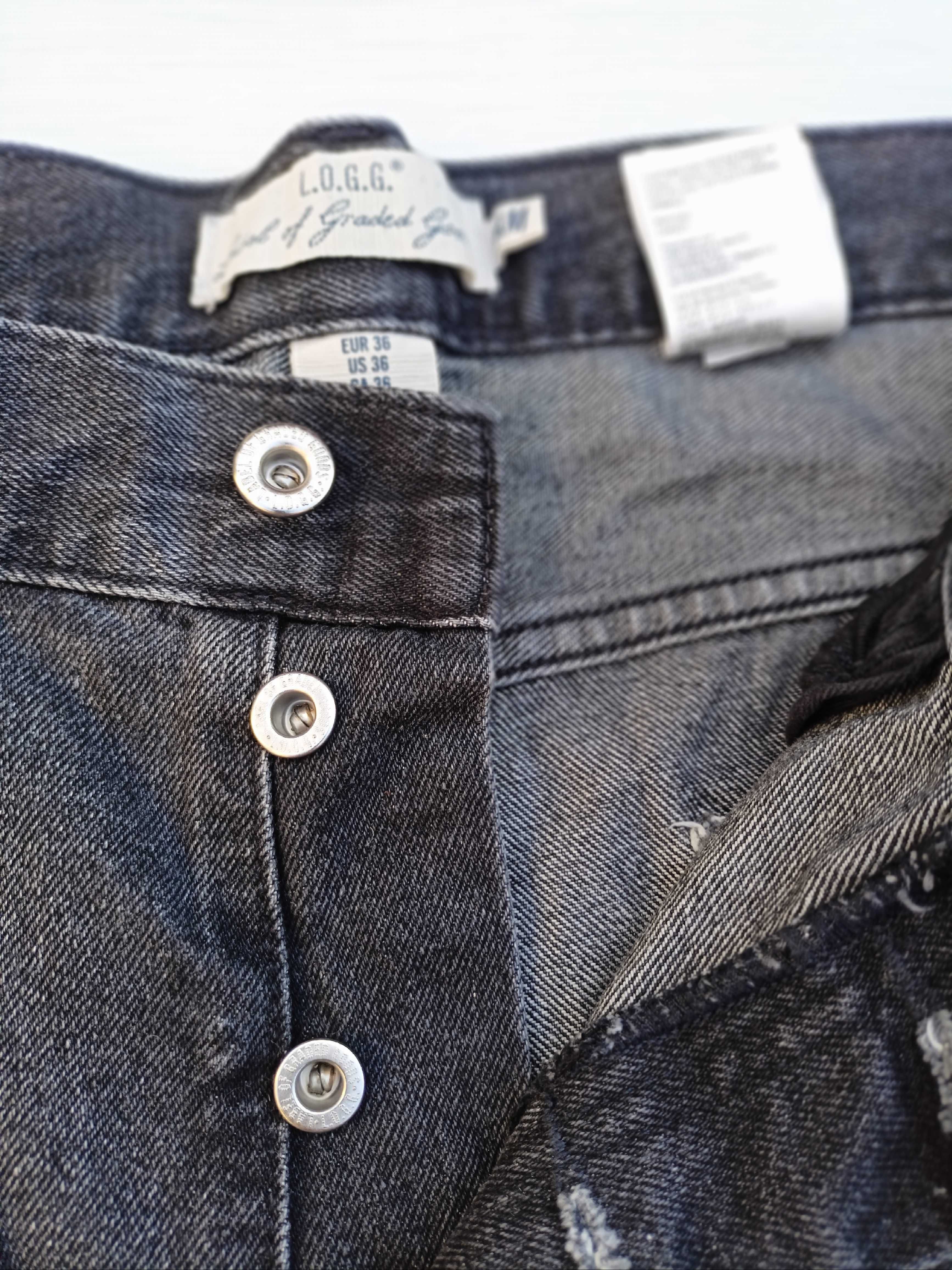 H&M L.O.G.G. krótkie spodenki szorty męskie jeansy 36