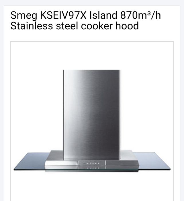 Vendo exaustor Smeg KSEIV97X com placa eletrónica avariada