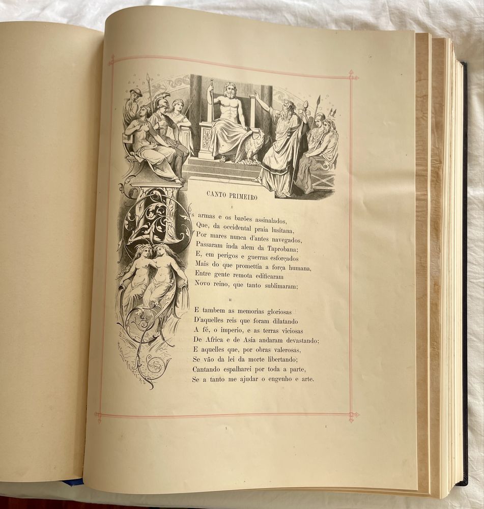 Livro - RARO : Edição de 1880 Os Lusíadas – Emílio Biel
