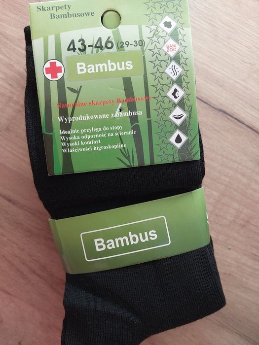 Skarpety męskie bambusowe 5 par 16 zł