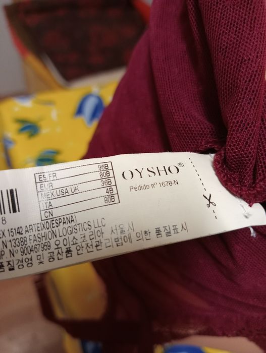 Bordowe body koronkowe rozmiar 80 B