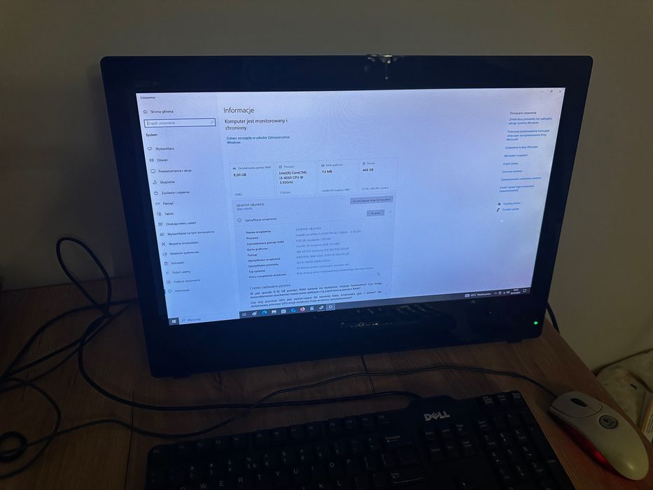 Komputer all in one lenovo SsD 500 GB samsung