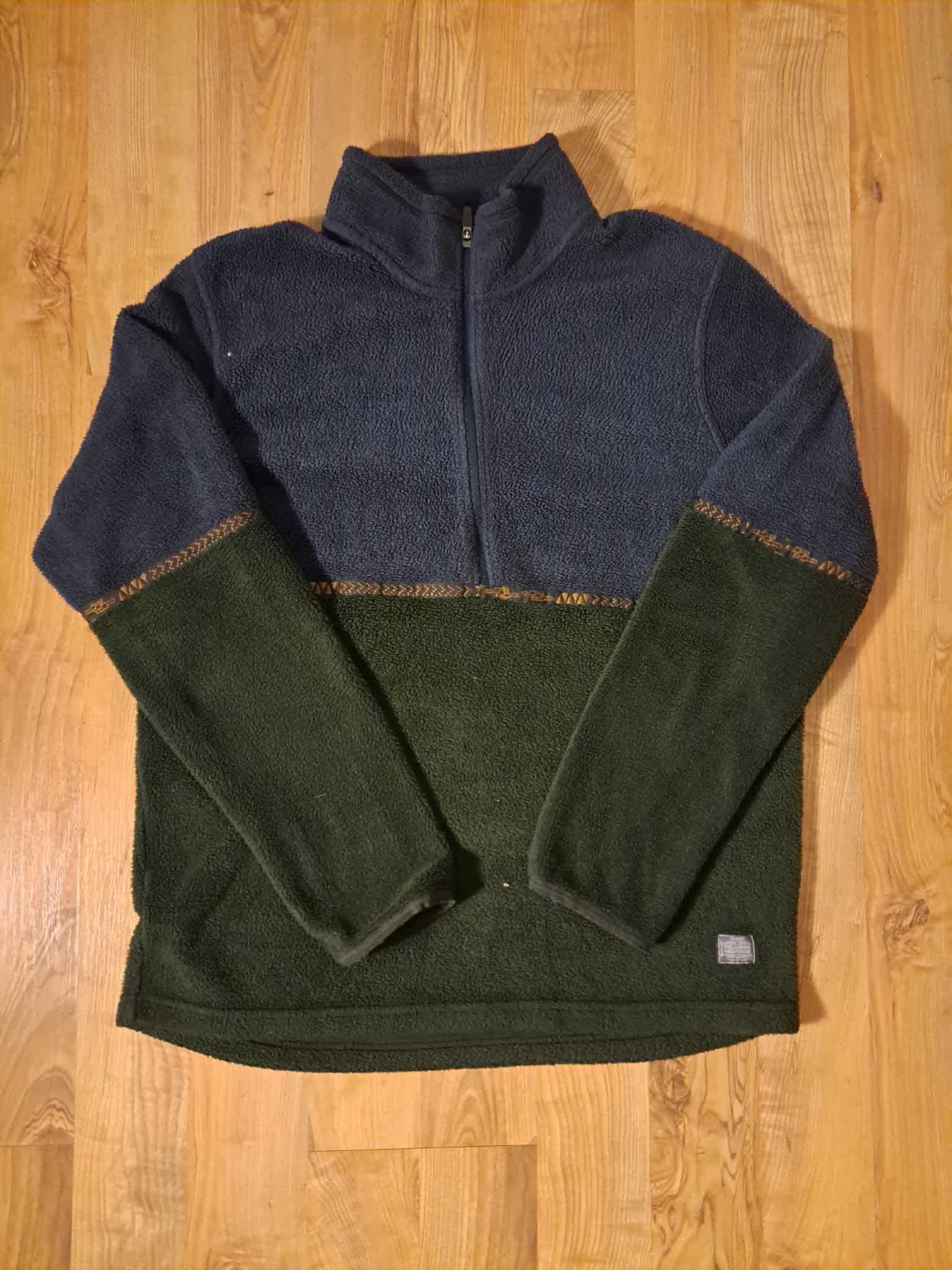 Polar Toad&Co męski XL granatowo-zielony zamek półgolf outdoor