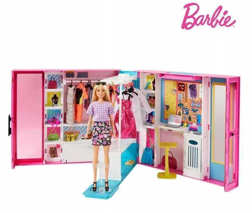 Nowy zestaw Barbie Wymarzona szafa z lalką + akcesoria kolejna SZT.