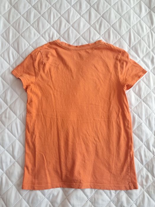 Bluzka koszulka T-shirt z krótkim rękawem 134 cm maszyny budowlane