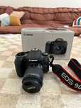 Máquina fotográfica Canon 90 D (32.5mp) + objetiva