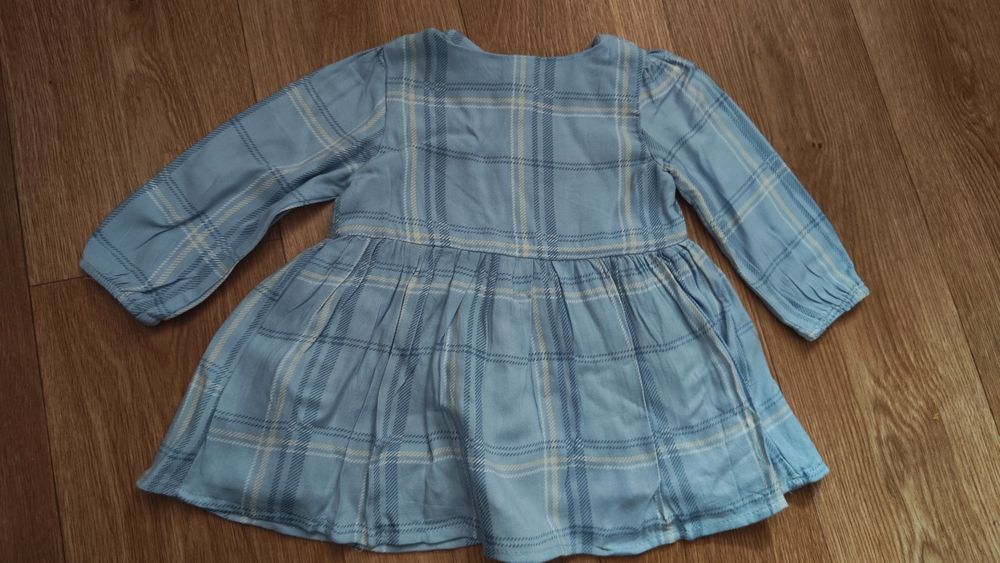 Блакитна сукня для дівчинки+ пінетки туфельки