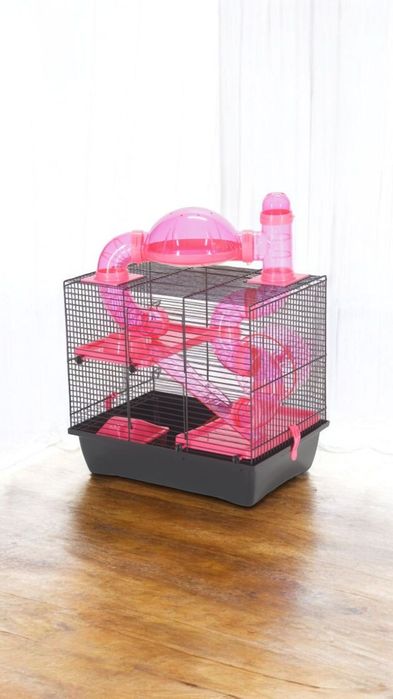 HIT Klatka dla Gryzoni Nowa z Akcesoriami mega zestaw z Domkiem Tunele