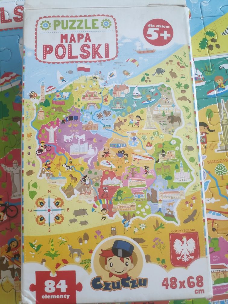 Puzzle Mapa Polski Czu Czu