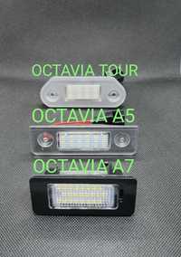 Skoda Octavia Tour, A5, A7 Led подсветка номера, салонах, багажника