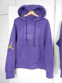 Fioletowa bluza Nike nba M bluza la lakers 75 bluza z kapturem NBA